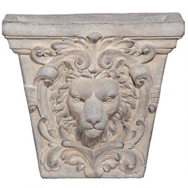 Lion face Architectural Keystone Wall Pocket Decorative archetypal decor